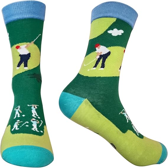 Trumpi Golf Funny Socks For Supporters of Donald President, Novelty Gag Gifts For Father's Day and 4th of july, Onesize