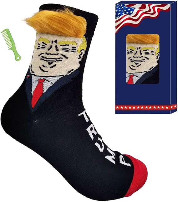 Bf - Unisex Funny Gift Socks Novelty President 2024 Socks MAGA socks Gift Set