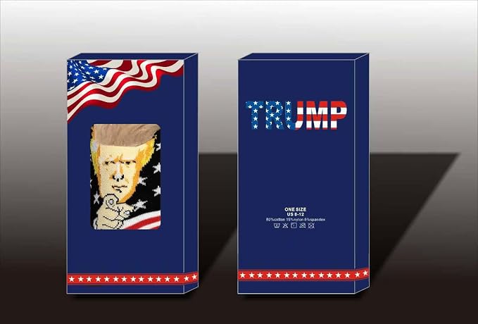Flag- Unisex Funny Gift Socks Novelty President 2024 Socks MAGA socks Gift Set