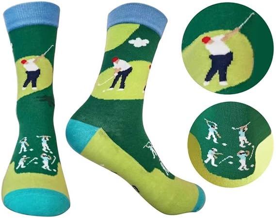 Trumpi Golf Funny Socks For Supporters of Donald President, Novelty Gag Gifts For Father's Day and 4th of july, Onesize